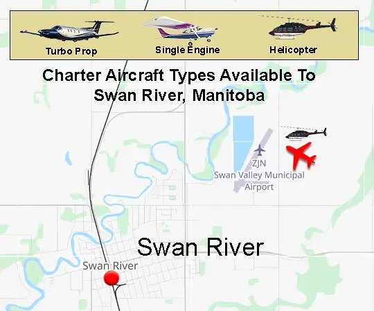 Swan River Airport runway and apron area